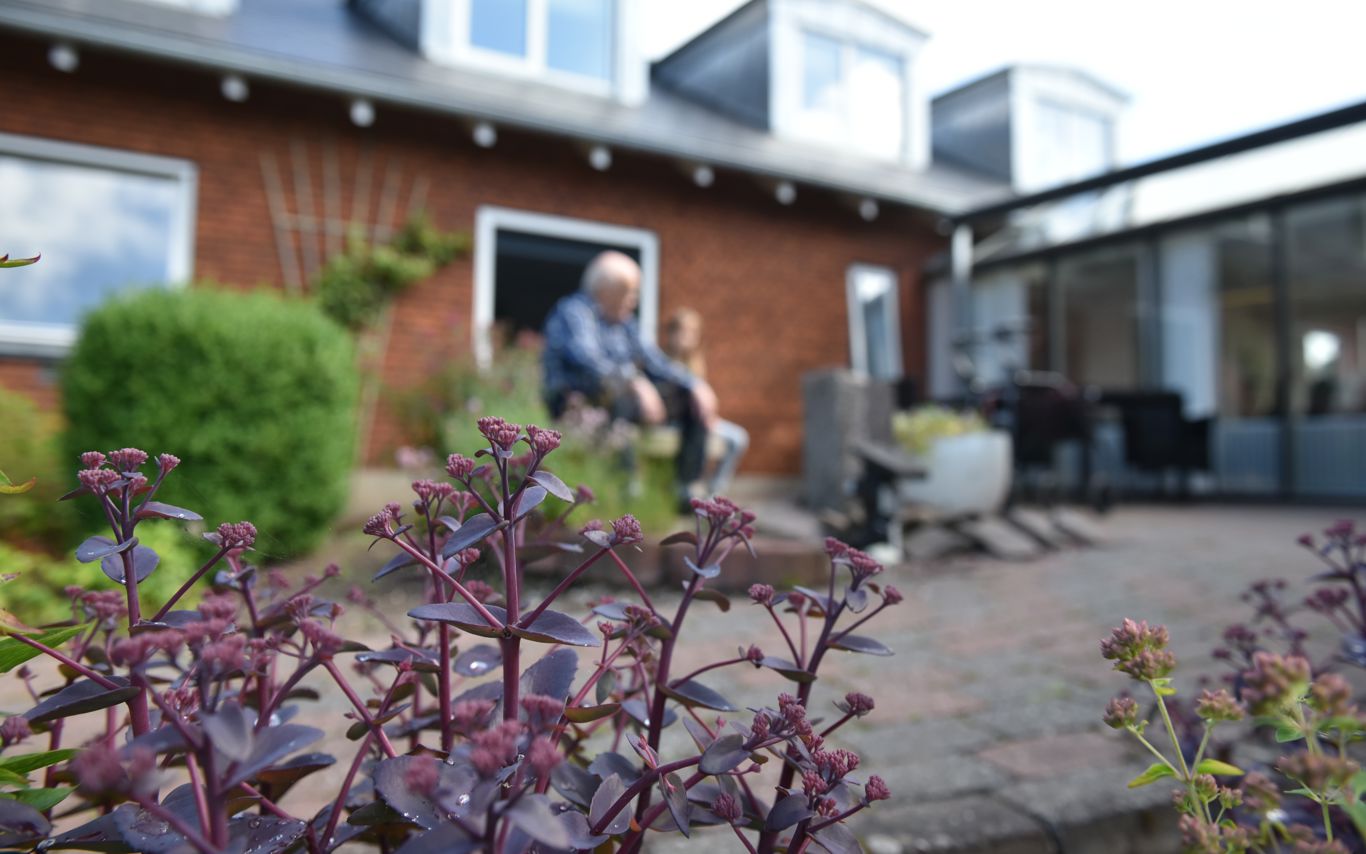 Udeområde på Spentrup Ældrecenter