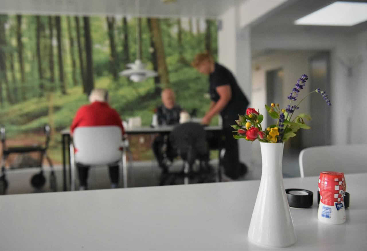 Spisestue på Spentrup Ældrecenter